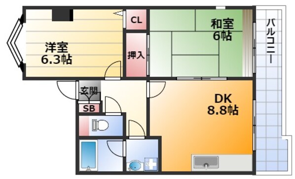 セントラルパーク東三国の物件間取画像